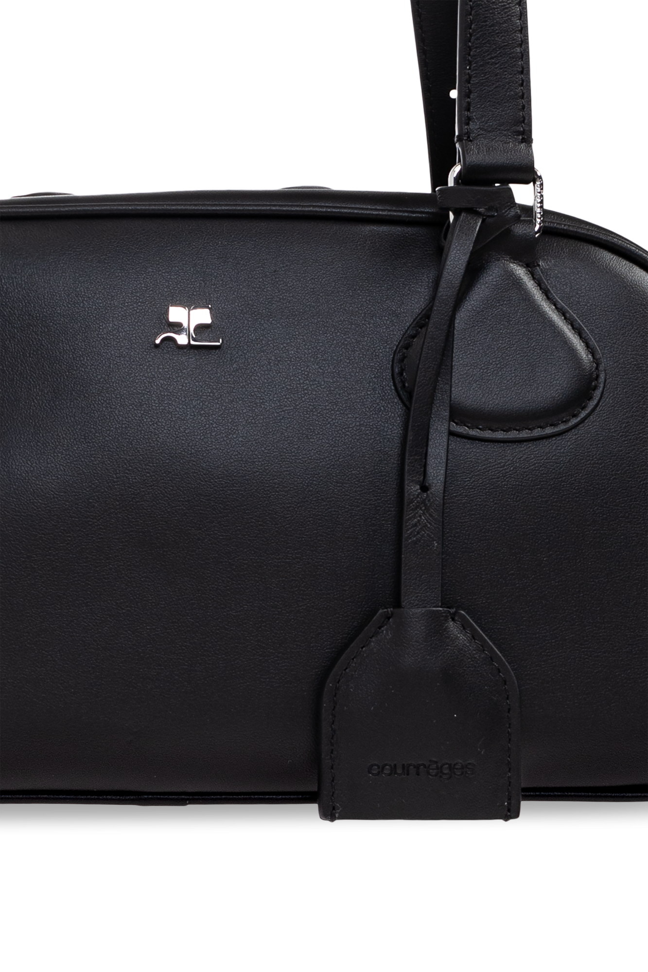 ハンドバッグ Friday Purse - Courreges - Leather - Black FRIDAY BOWLING LEATHER BAG - courrèges